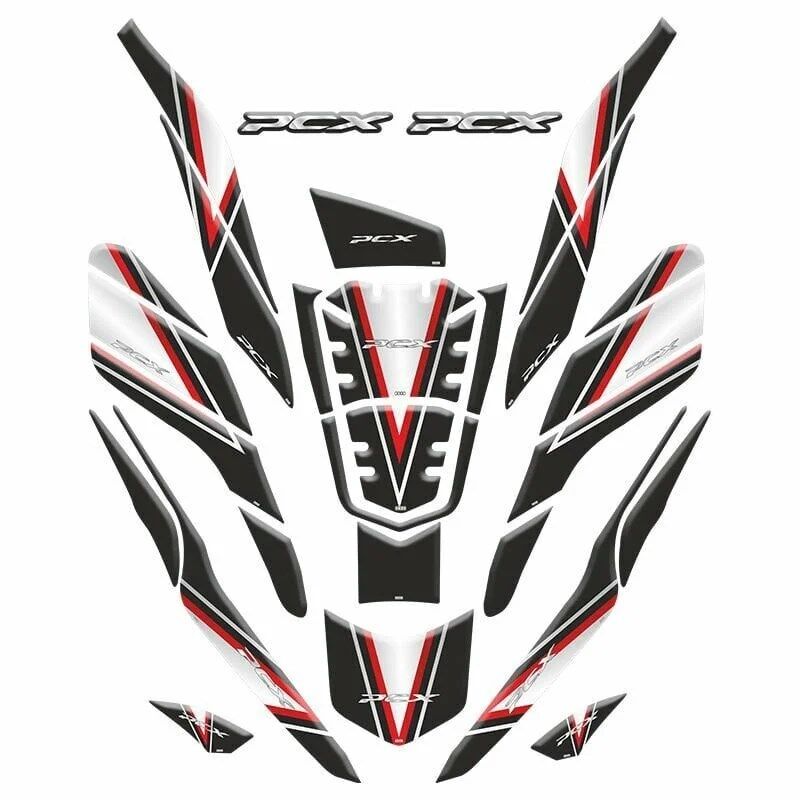 HONDA PCX 2021 - 2024 UYUMLU TANK PAD SET 03