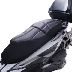 GP Kompozit Honda Forza 250 2018-2026 Uyumlu Fileli Motosiklet Konfor Sele Kılıfı Siyah