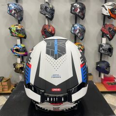 MT Helmets -Thunder 4 SV Luminence A7 Mat Beyaz/Kırmızı/Mavi Kapalı Kask