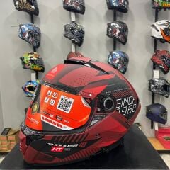 MT Helmets Thunder 4 SV Luminence D5 Mat Kırmızı