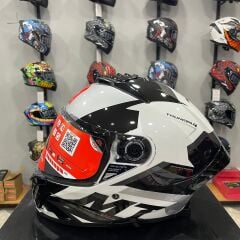 MT Helmets MT Thunder 4 SV Exeo C2 Gloss Pearl Titanium Full Face Motosiklet Kaskı