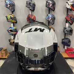 MT Helmets MT Thunder 4 SV Exeo C2 Gloss Pearl Titanium Full Face Motosiklet Kaskı