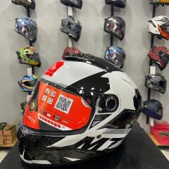 MT Helmets MT Thunder 4 SV Exeo C2 Gloss Pearl Titanium Full Face Motosiklet Kaskı