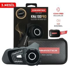 KNMASTER KN1600C Kameralı Motosiklet Kask İnterkom Bluetooth İntercom Kulaklık Seti