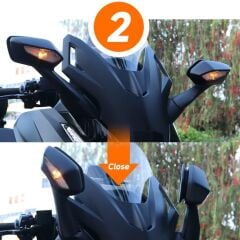 Knmaster Forza Otomatik Katlanır Motosiklet Aynası