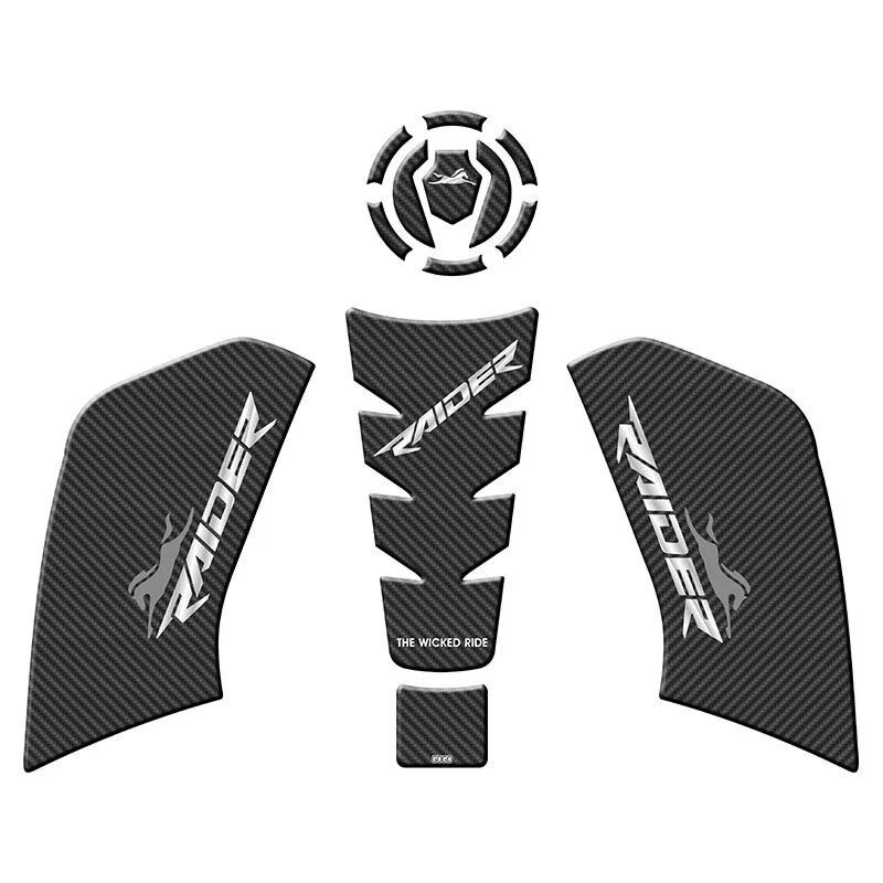 TVS RAIDER 125 2023 - 2024 UYUMLU TANK PAD SET 02