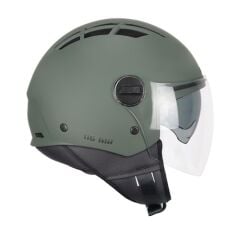 CGM 116A AIR Açık Kask Yeşil Uzun Vizör Güneş Vizörlü