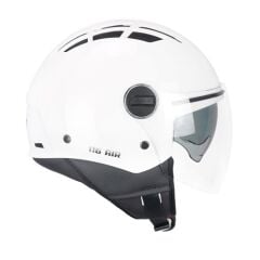 CGM 116A AIR Açık Kask Beyaz Uzun Vizör Güneş Vizörlü