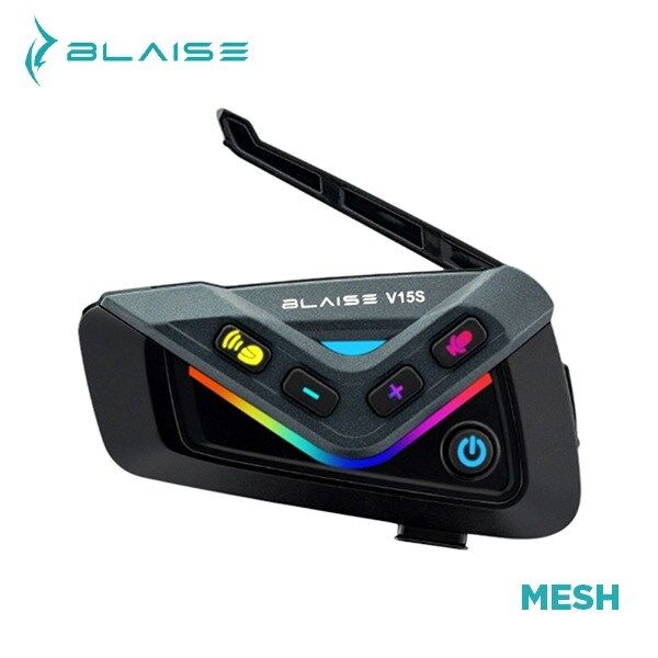 BLAISE V15S Bluetooth MESH Motosiklet Interkom Siyah