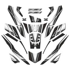 HONDA PCX 2025 UYUMLU TANK PAD SET 002