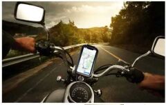 Knmaster TT-900WU titreşim önleyicili usb motosiklet telefon tutacağı