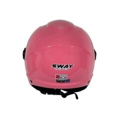 SWAY SW 765 Pink Güneş Vizörlü Aynalı Vizörlü Yarım Kask