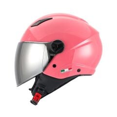 SWAY SW 765 Pink Güneş Vizörlü Aynalı Vizörlü Yarım Kask