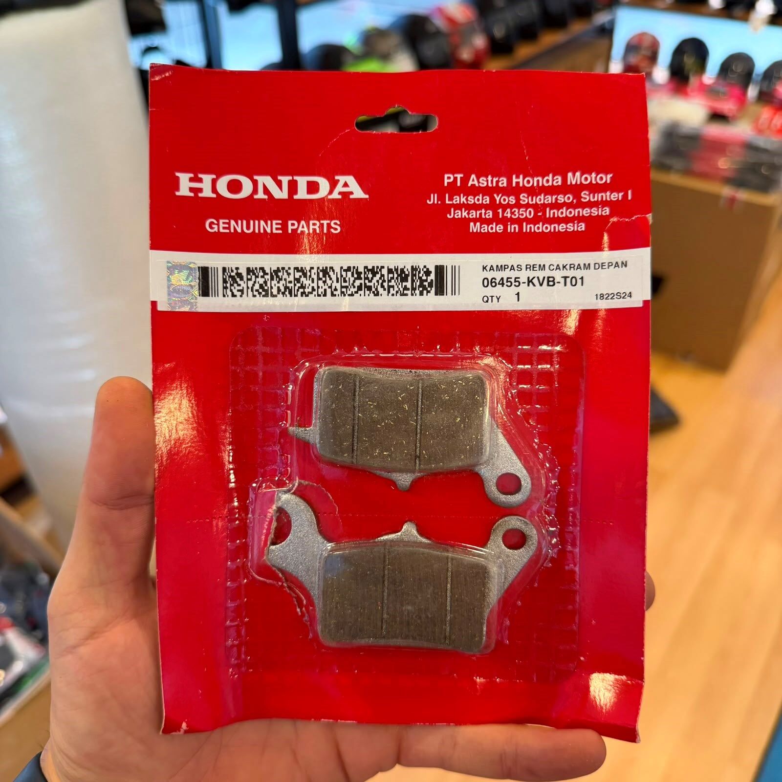 Honda Dio 110 Orjinal Ön Fren Balatası Activa 125 06455-KVB-T01