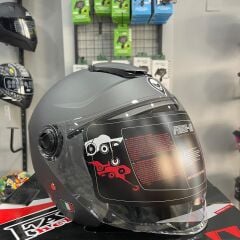 FREE-M YARIM KASK MAT GRİ