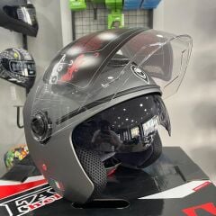 FREE-M YARIM KASK MAT GRİ