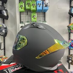 Mts M-801 Mat Siyah-Gold Güneş Vizörlü Kask