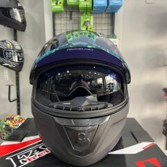 Mts M-801 Mat Siyah-Gold Güneş Vizörlü Kask