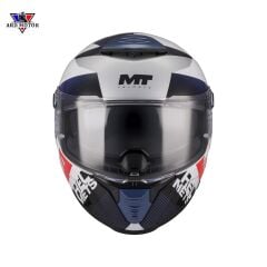 Mt Helmets Thunder 4 Sv Waves A17 Parlak Kapalı Kask