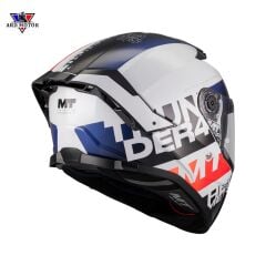 Mt Helmets Thunder 4 Sv Waves A17 Parlak Kapalı Kask