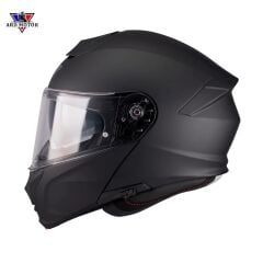 Mt Helmets  Genesıs Sv Pure A1 Mat Siyah Çene Açılır Kask