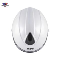 Mt Helmets Genesıs Sv Pure A0 Parlak Beyaz Çene Açılır Kask