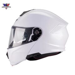 Mt Helmets Genesıs Sv Pure A0 Parlak Beyaz Çene Açılır Kask
