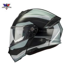 Mt Helmets Genesıs Sv Raccoon B12 Parlak Çene Açılır Kask