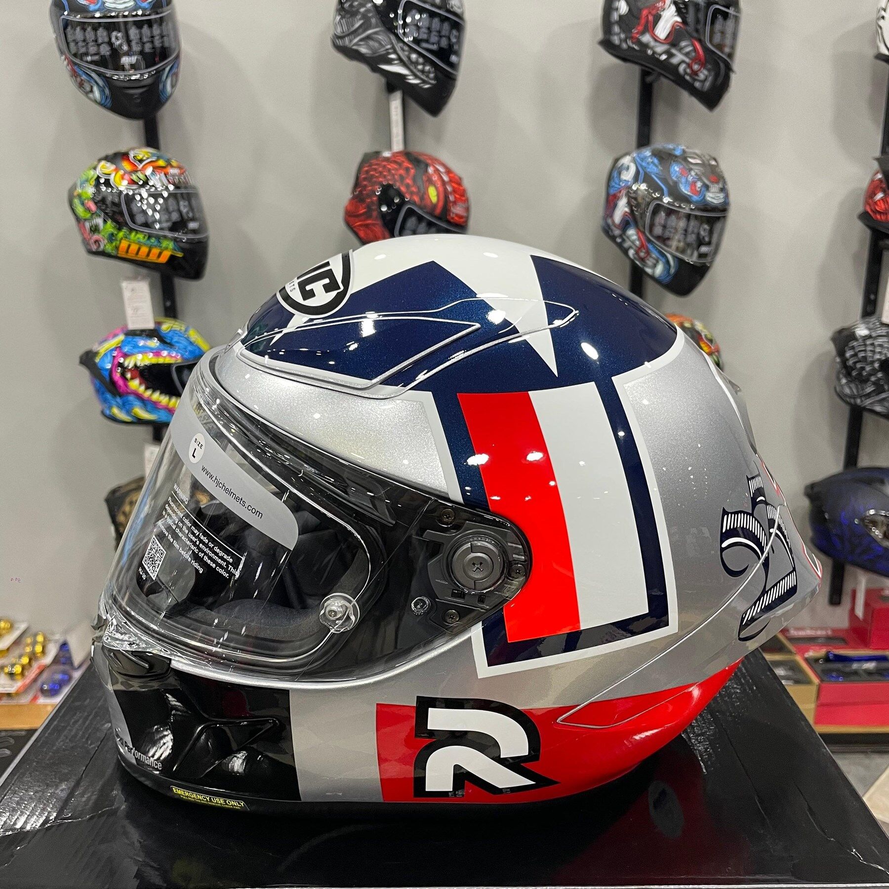 HJC RPHA1 KASK BEN SPIES SILVERSTAR MC21