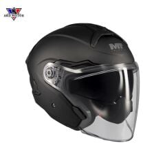 Mt Helmets Cosmo Sv Pure A1 Mat Siyah Yarım Kask