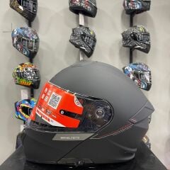 MT HELMETS GENESİS MAT SİYAH ÇENE AÇILIR KASK
