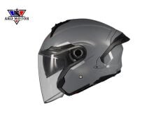 Mt Helmets Cosmo Sv Solid A2 Parlak Gri Yarım Kask