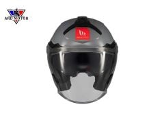 Mt Helmets Cosmo Sv Solid A2 Parlak Gri Yarım Kask