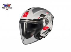 Mt Helmets Cosmo Sv Sılence A2 Parlak Yarım Kask