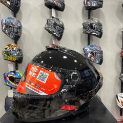 MT Helmets Thunder 4 Sv Solid A1 Parlak Siyah Motosiklet Kaskı