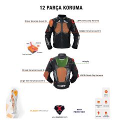 Forte Gt 2003006 Wınd Pro Deri Motosiklet Montu Siyah