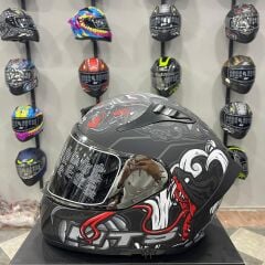 MTS M-801 SNAKE Full Face Kask MYTH GREY