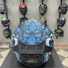 MTS M-801 SNAKE Full Face Kask MYTH BLUE
