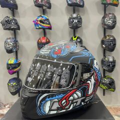MTS M-801 SNAKE Full Face Kask MYTH BLUE
