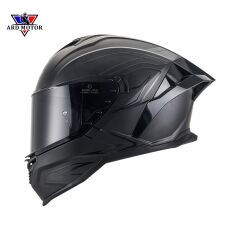 SWAY 867 LINE Matt Black Güneş Vizörlü Kapalı Kask