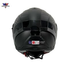 SWAY 867 LINE Matt Black Güneş Vizörlü Kapalı Kask