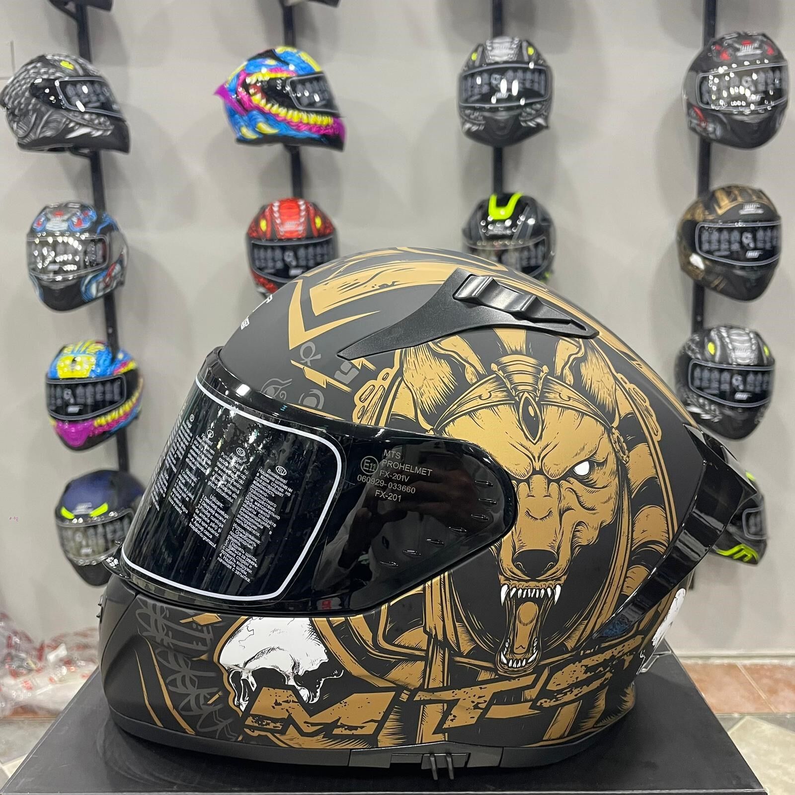 MTS M-801 SNAKE Full Face Kask ANUBIS