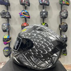 MTS M-801 SNAKE Full Face Kask DRAGLAX GREY
