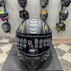 MTS M-801 SNAKE Full Face Kask DRAGLAX GREY