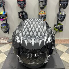 MTS M-801 SNAKE Full Face Kask DRAGLAX GREY