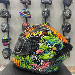 MTS M-801 SNAKE Full Face Kask AZURE