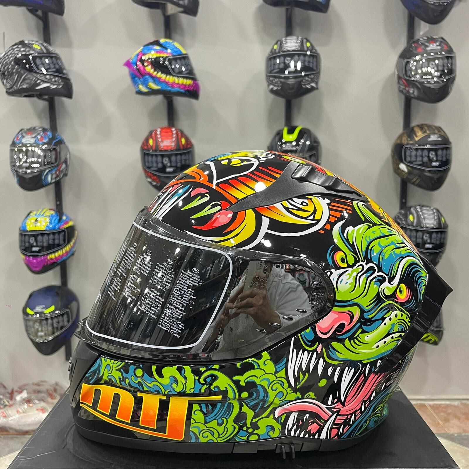 MTS M-801 SNAKE Full Face Kask AZURE