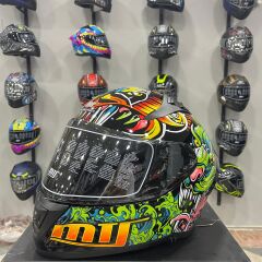 MTS M-801 SNAKE Full Face Kask AZURE