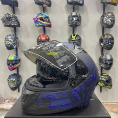 MTS M-801 SNAKE Full Face Kask MISION BLUE