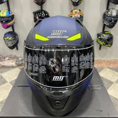 MTS M-801 SNAKE Full Face Kask MISION BLUE